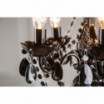 Lampa wisząca Cristal S 5-ramienna  czarna