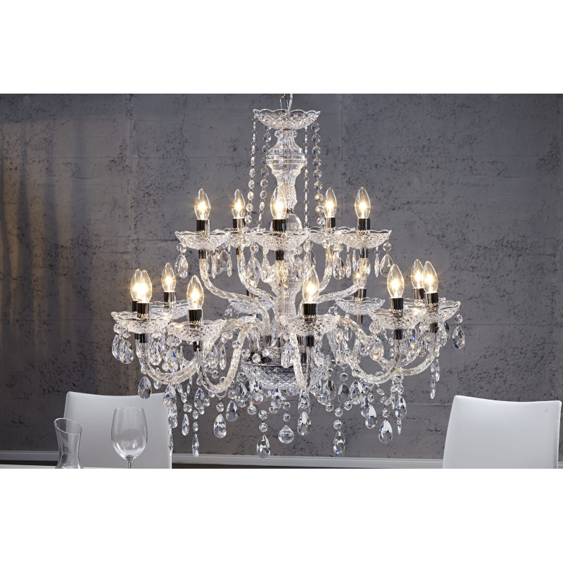 Lampa wisząca Cristal 15-ramienny