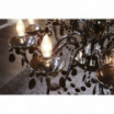 Lampa wisząca Cristal 15-ramienny czarny