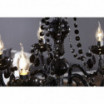 Lampa wisząca Cristal 5-ramienny czarna
