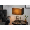 Lampa biurkowa Leonor 56 cm srebrna