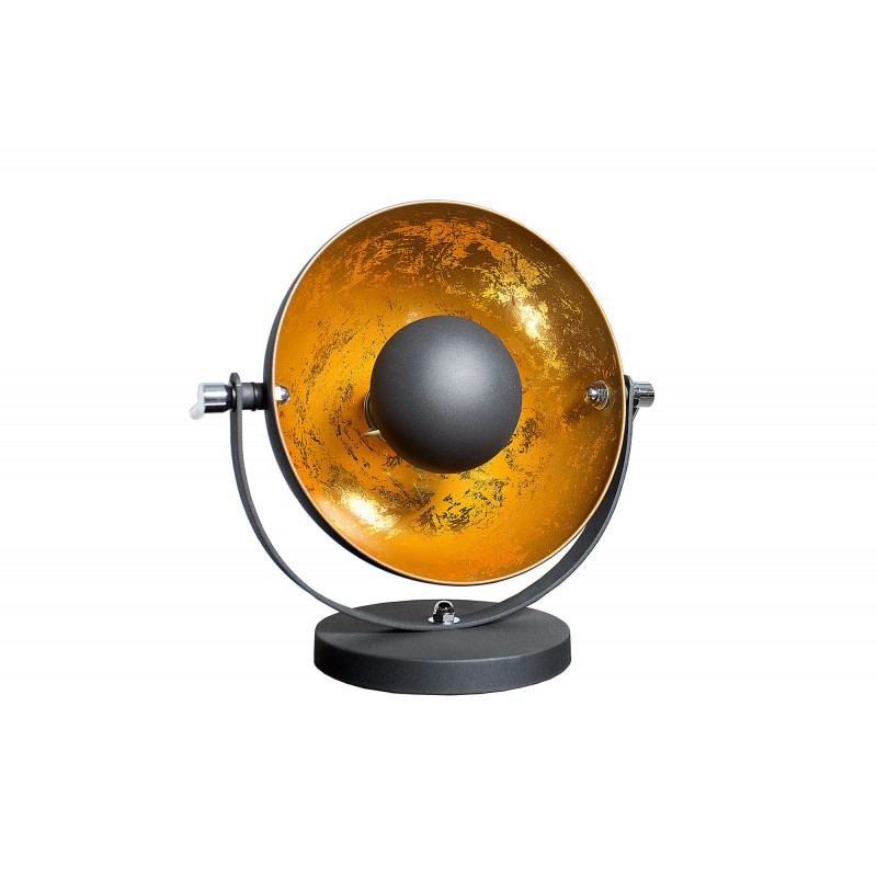 Lampa biurkowa Cama 40 cm czarno-złota