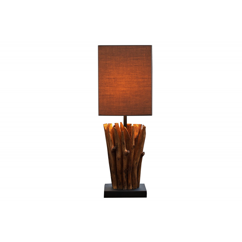 Lampa biurkowa Spanja szaro-brązowa