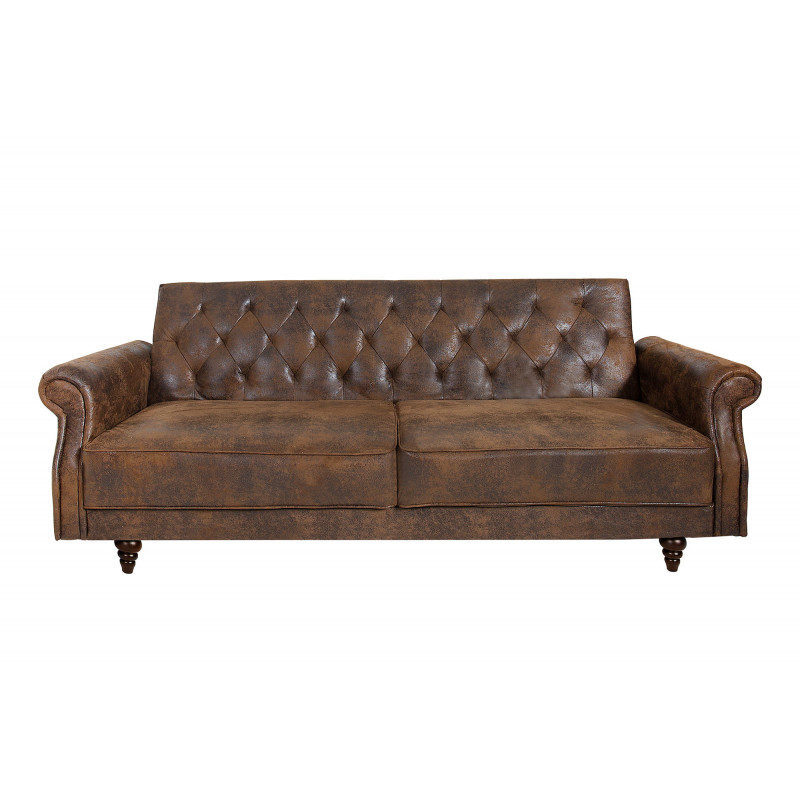 Sofa Duty 220 cm brązowa