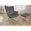 Fotel Lou 100-110 cm Szary