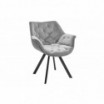 Krzesło Comfy Living szary z pikowaniem