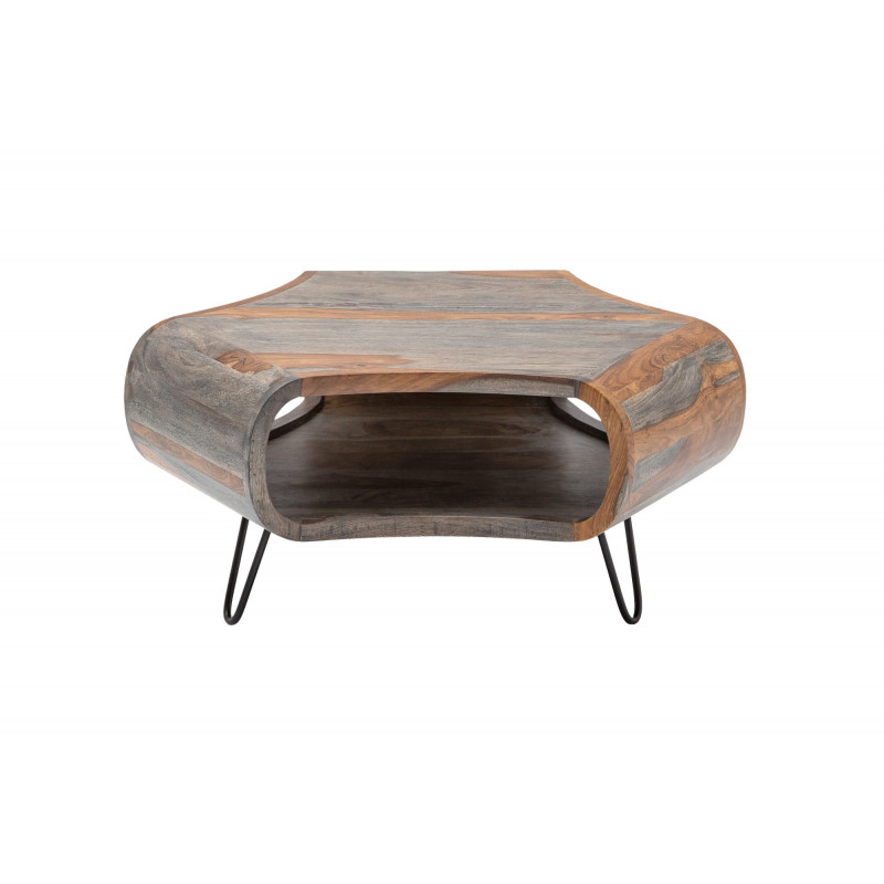 Stolik kawowy New Living 70 cm szary sheesham