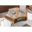 Stolik kawowy New Living 70 cm szary sheesham