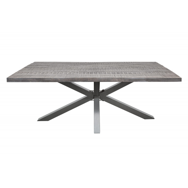 Stół drewniany Karexie 200 cm Mango szary
