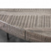 Stół drewniany Nori śr. 120 cm szare Mango