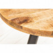 Stół drewniany Nori śr. 80 cm naturalne Mango