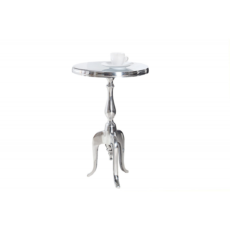 Stolik kawowy Lord 55 cm srebrny okrągły