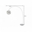 Lampa podłogowa Lono 185 cm biała