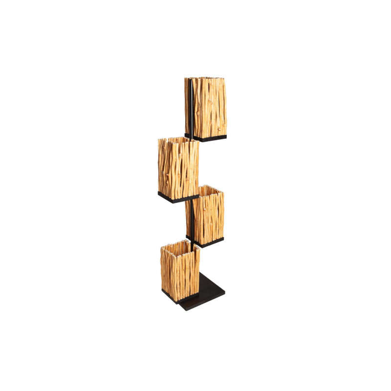 Lampa podłogowa Spanja 154 cm drewno longan