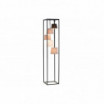 Lampa podłogowa Floor 180 cm czarno-szara