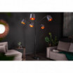 Lampa podłogowa Floor 202 cm czarno-złota