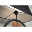 Lampa biurkowa Ments 58 cm czarna akacja
