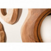 Lustro Tel 31 cm Teak