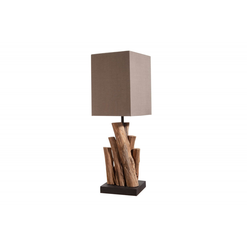Lampa biurkowa Organic Nature 45 cm brązowy