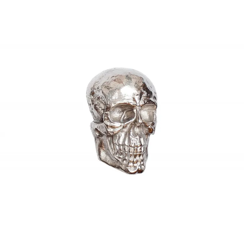 Dekoracja ścienna Skull 40cm srebrna Invicta