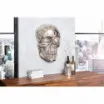 Dekoracja ścienna Skull 40cm srebrna Invicta