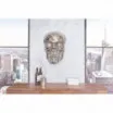 Dekoracja ścienna Skull 40cm srebrna Invicta