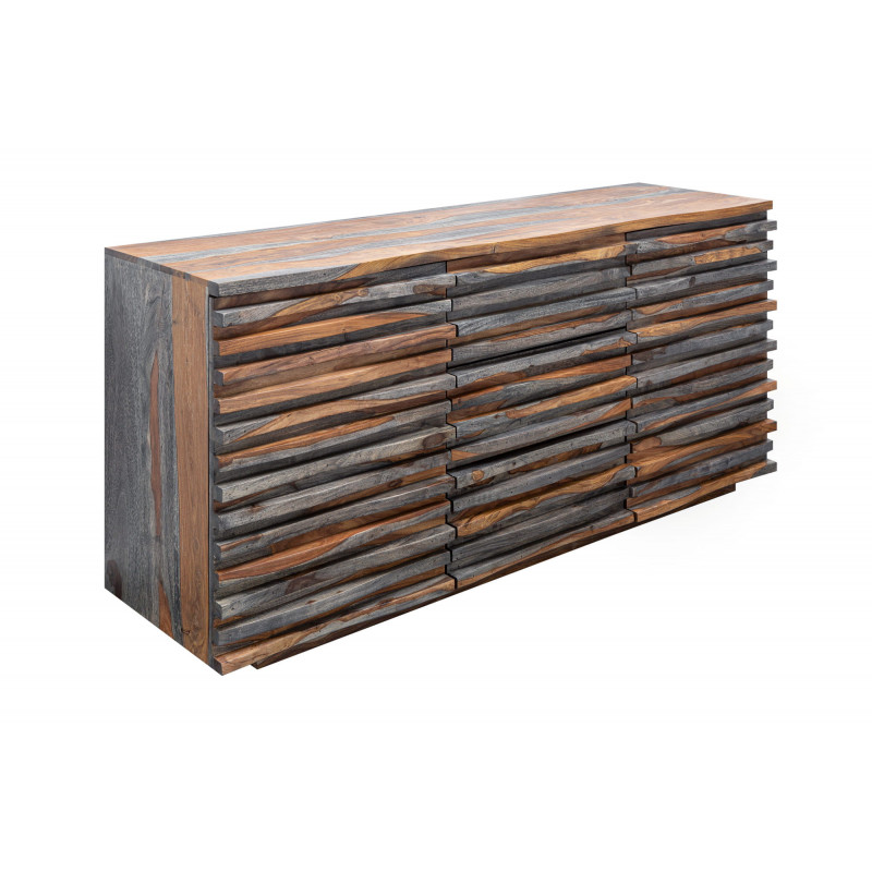 Komoda Relief 160 cm Sheesham smoke - Invicta