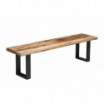 Ławka Iron Craft 170cm Mango naturalny - Invicta
