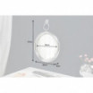 Lustro Portrait 30cm srebrny Invicta