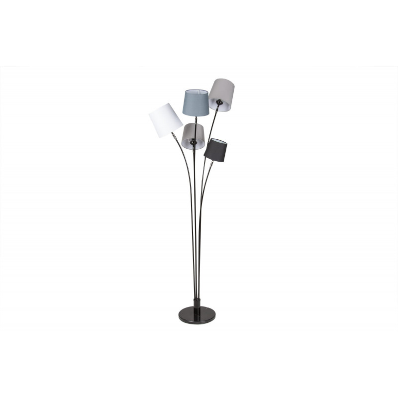 Lampa podłogowa Floor czarny-biały-szary Invicta