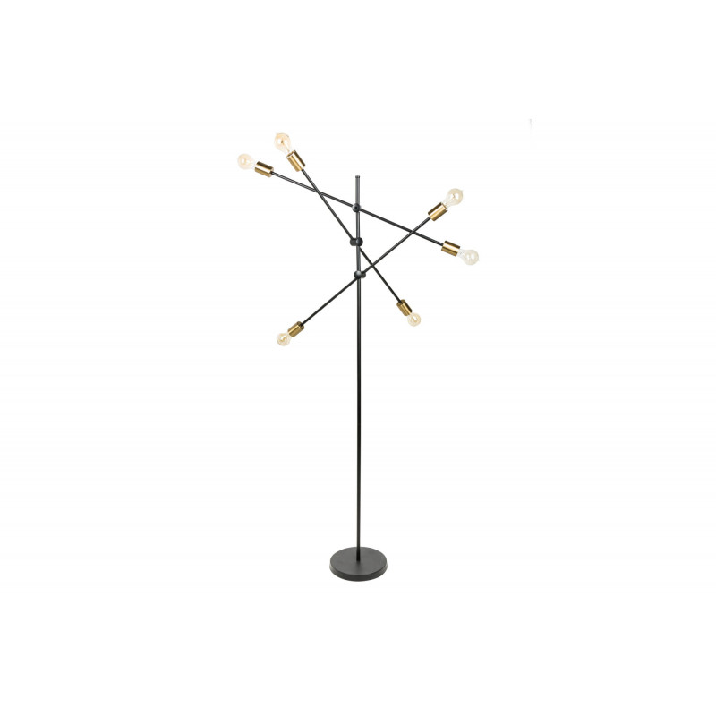 Lampa podłogowa Variant złoty-czarny Invicta