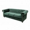 Sofa Niagara 3 aksamit zielony - Invicta