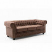 Sofa Niagara 3 vintage brązowy - Invicta