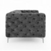 Sofa New Barok ciemnoszary - Invicta