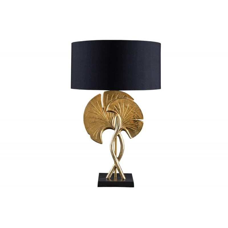 Lampa stołowa Gingko złota 62 cm - Invicta