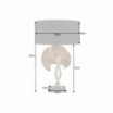 Lampa stołowa Gingko złota 62 cm - Invicta