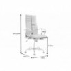 Fotel biurowy Big Deal 107-117 cm szary - Invicta