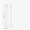 Lampa Giravolta 1799T/130 15x130 cm Czarny - Pedrali