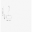 Lampa L001S/B Miedziany - Pedrali
