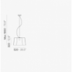 Lampa L001S/BA Czarny - Pedrali