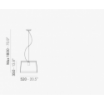Lampa L001S/BB Biały - Pedrali