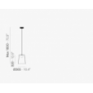 Lampa L001SW/A Transparentny fioletowy - Pedrali