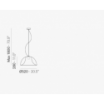 Lampa L002S/BA Biały - Pedrali
