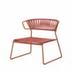 Fotel Lisa Lounge Club - kolor ramy terracotta