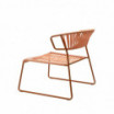 Fotel Lisa Lounge Club - kolor ramy terracotta