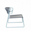 Fotel Lisa Lounge Club - kolor ramy air-force blue/niebieski