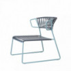 Fotel Lisa Lounge Club - kolor ramy air-force blue/niebieski