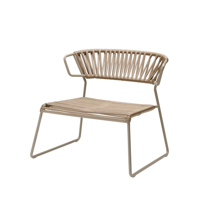 Fotel Lisa Lounge Filò - rama dove grey/szary