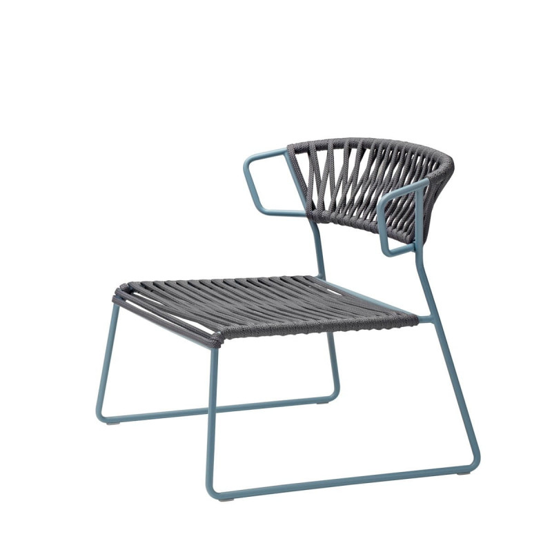 Fotel Lisa Lounge Filò - rama air-force blue/niebieska