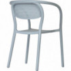 Krzesło z podłokietnikami Noon blue grey - Ezpeleta